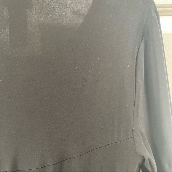 Bisou Bisou Black Layered Stretchy Dress Size 6 - Picture 10 of 10